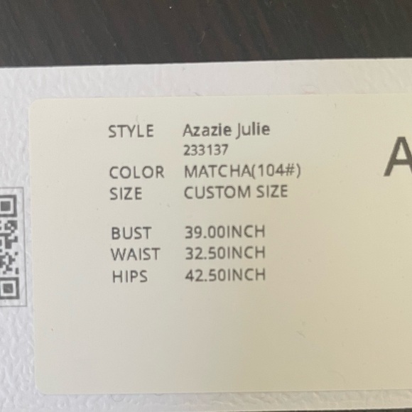 Matcha Green Azazie Julie Bridesmaid Dress - Picture 6 of 8